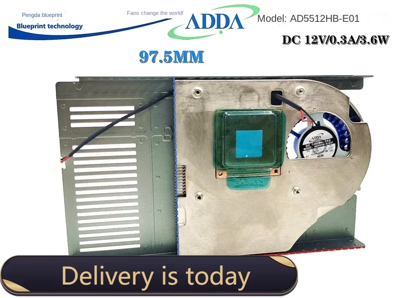 

Adda AD5512HB-E01 Graphics Card 12V 165*97.5*12. 5mm Mute Turbine Cooling Fan