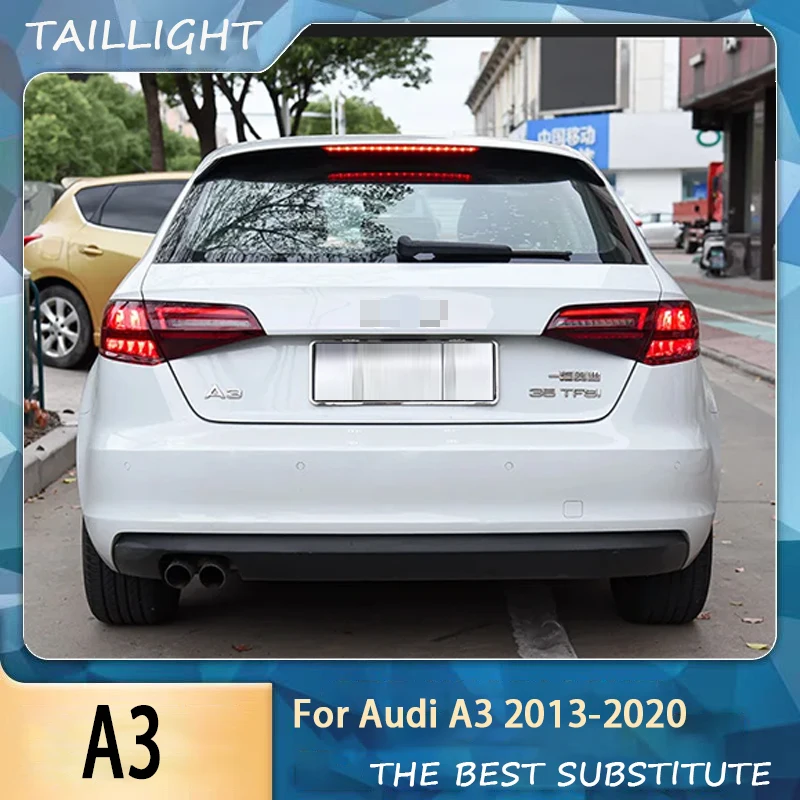 Car Styling Tail Lamp For Audi A3 Sportback 8V 2013-2020 LED Taillights Upgrade 2023 Dynamic Signal Design Auto Accessories