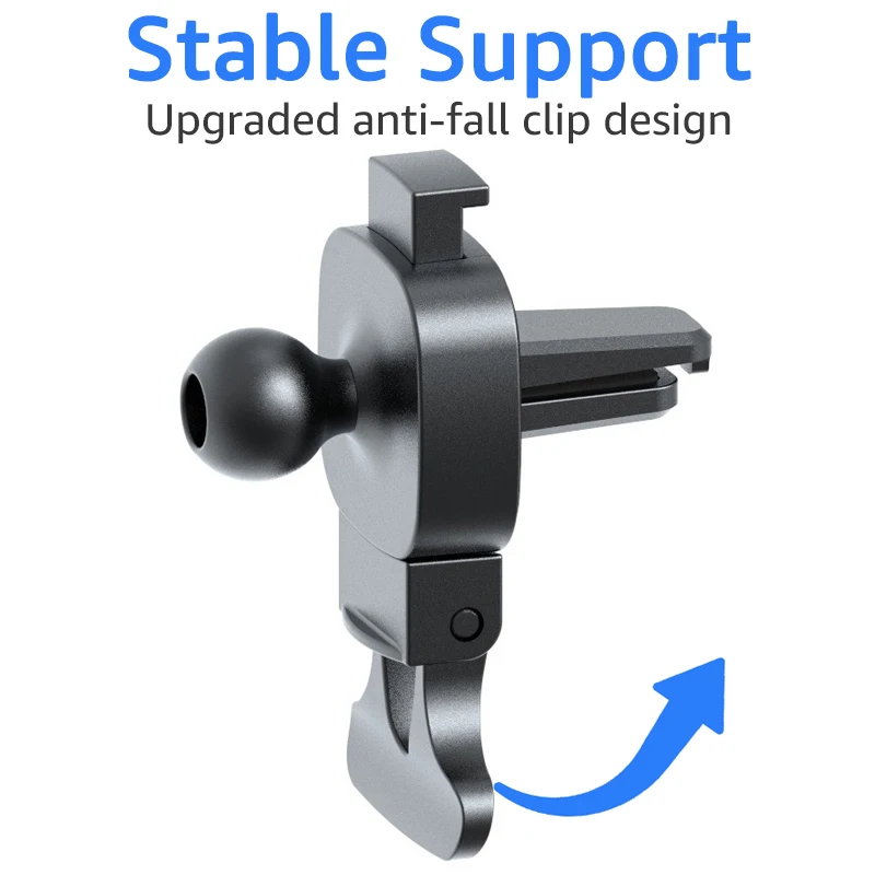 17mm Ball Head Car Phone Holder Air Vent Clip Base Universal Car Cell Phone Mount GPS Bracket Accessories Hands-Free Mount Clamp