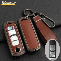 Zinc Alloy + PU Leather Car Key Case Full Cover For Mazda Atenza Axela 2 3 6 Demio CX-5 CX5 CX-3 CX7 CX-9 CX30 2018 2019 2020