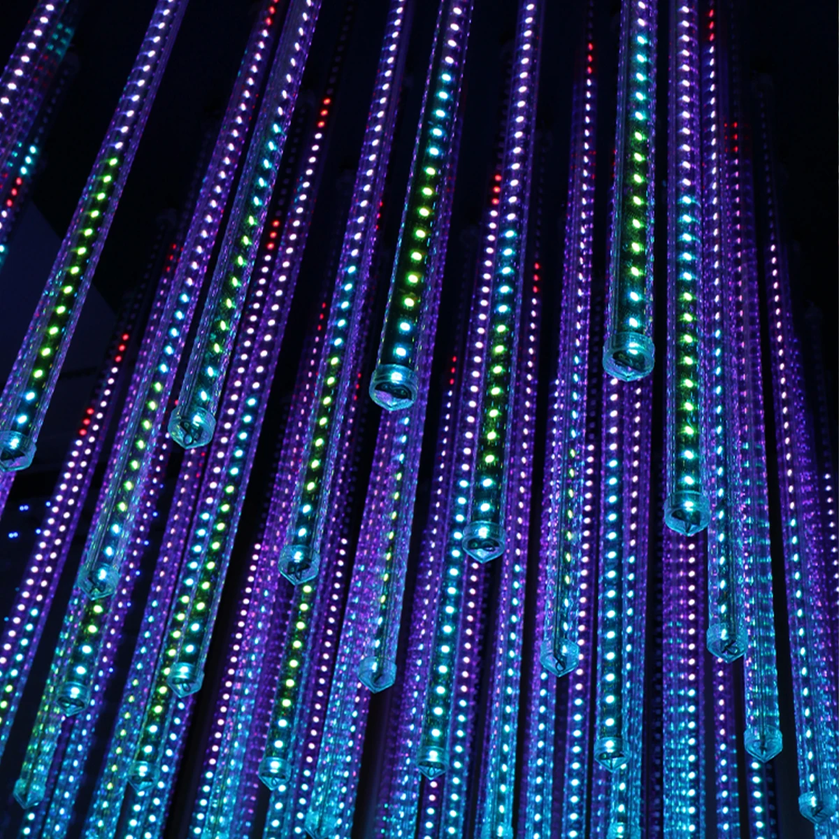 Best Selling IP66 Addressable Lighting System Dj Rgb Meteor Lights for Wedding Party