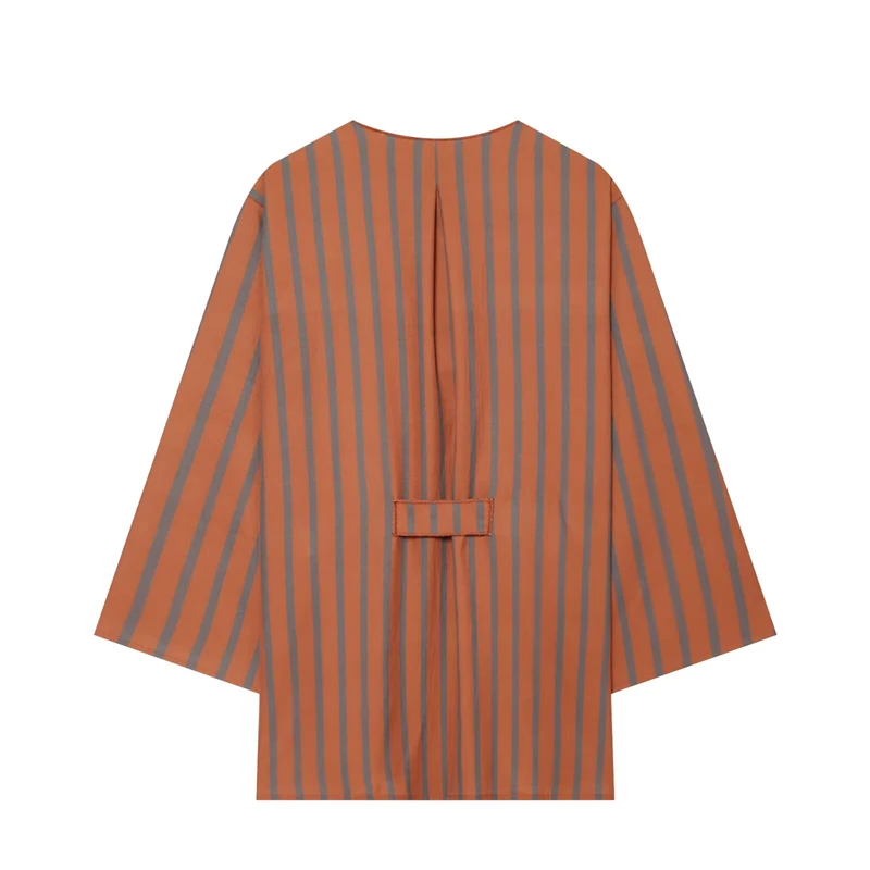 Guobioziy Women's Striped Set 2026 Spring＆Autumn Collection Two-Tone Lace-Up Design European＆American Casual Everyday TrendStyle