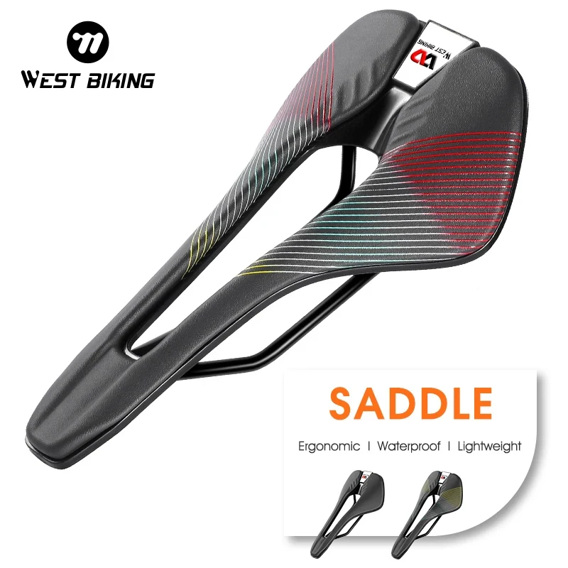 WEST BIKING Racing Bicycle Saddle Training Grade Man Road TT Time Trial Triathlon Bike Lightweight Cushion Seat