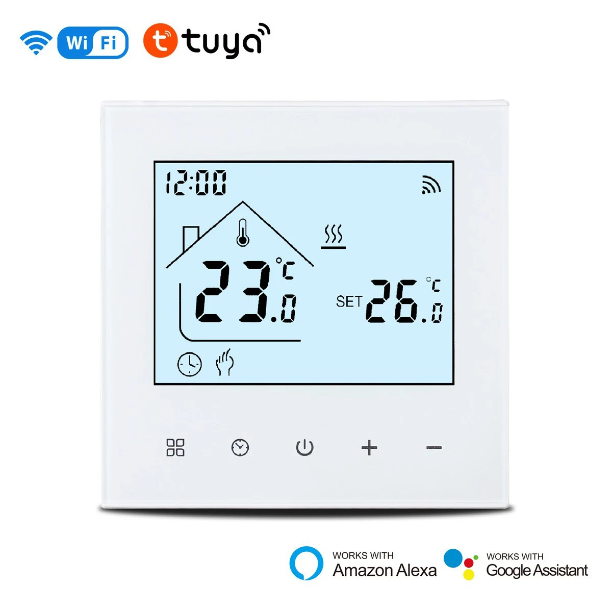 Smart Wifi Wired LCD Digital Room Heating Thermostat Temperature Controller for Electric Floor Heating 230V 16A