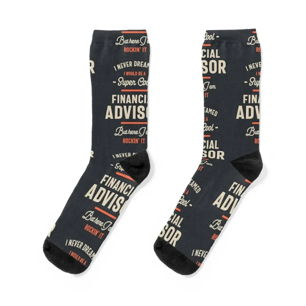 

Financial Advisor Job Title Men Women Gift Socks winter gifts anime Socks Male Women's