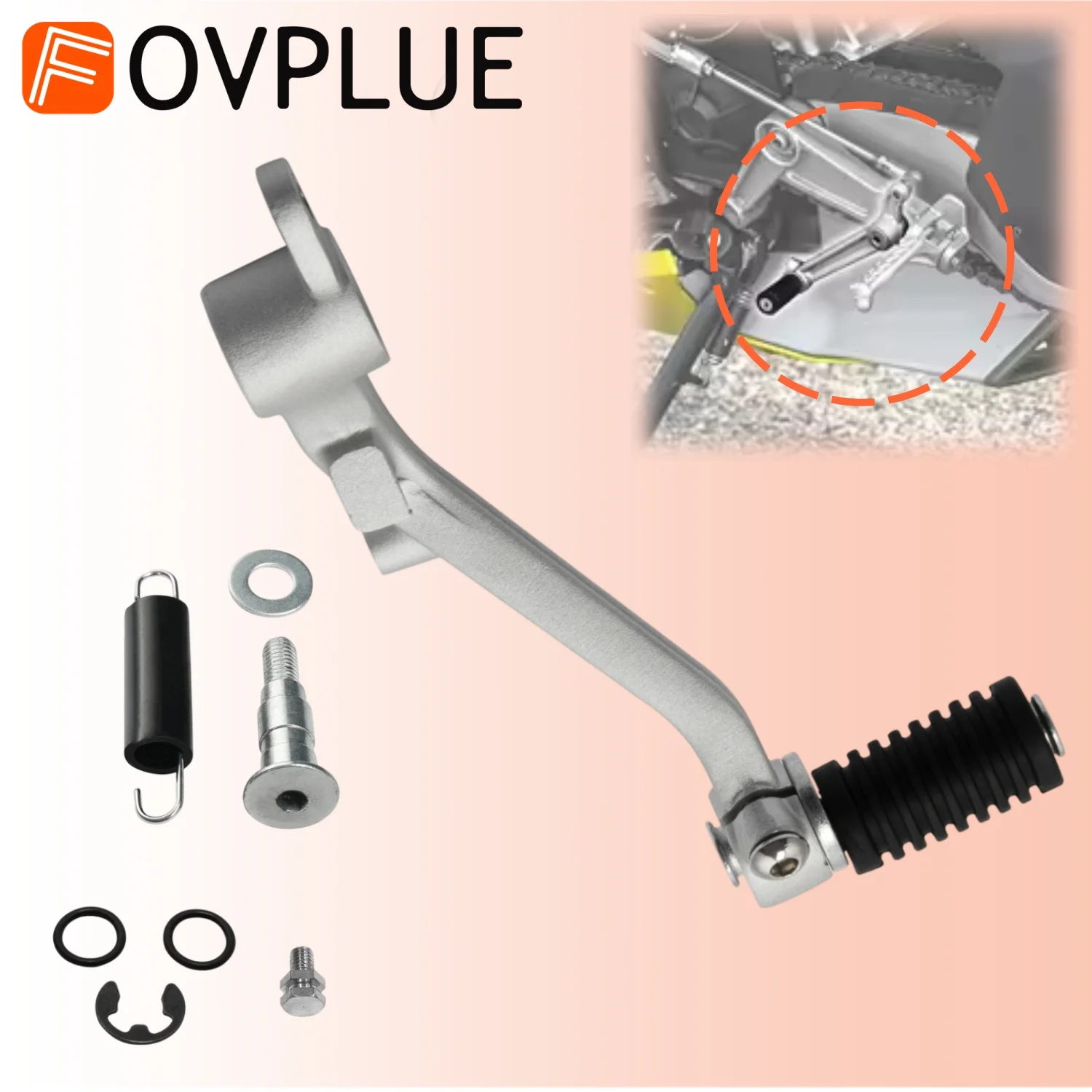 Motorcycle Brake Lever Accessory Brake Pedal Foot Lever FootPedal Rod stick For Aprilia RS660 Tuono 660 2021-2025 2022 2023 2024