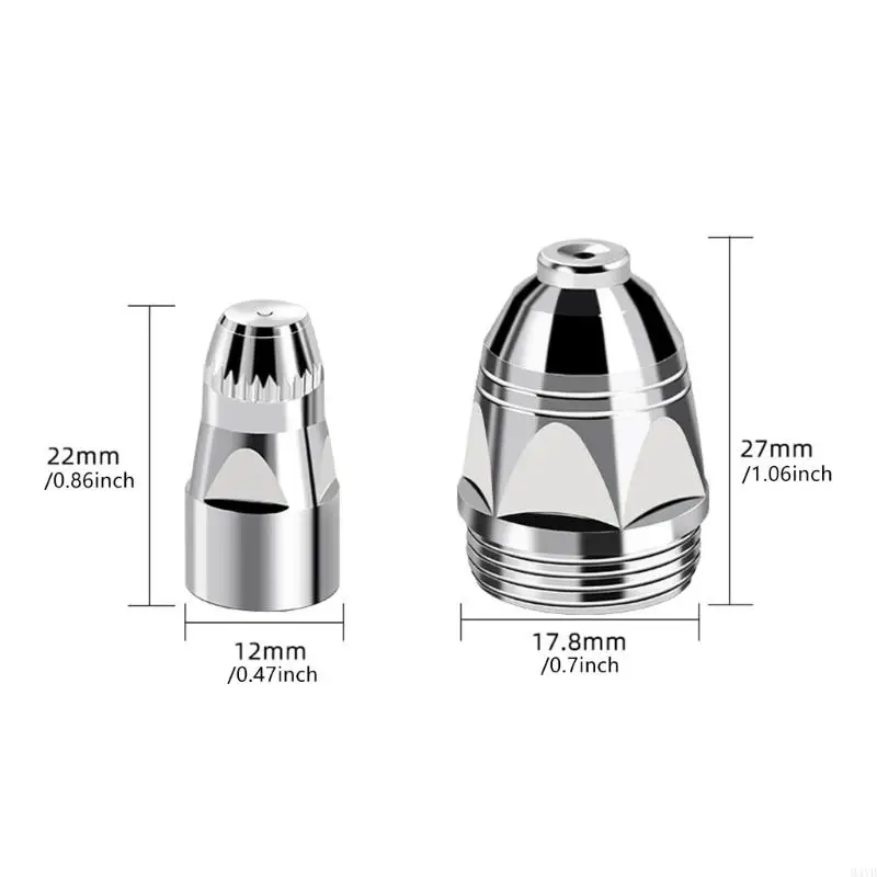 1Box/10set P80 Plasma leadrode 1.1/1.3/1.5/1.7 مم قصاصات النحاس فوهة M4YD
