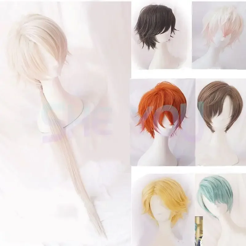 Mystic Messenger Cosplay Wigs, 707 Yoosung Vermont V Wigs, Luciel Choi Vermont Jumin Han Heat Degree Synatale tic Hair, Costume Wigs