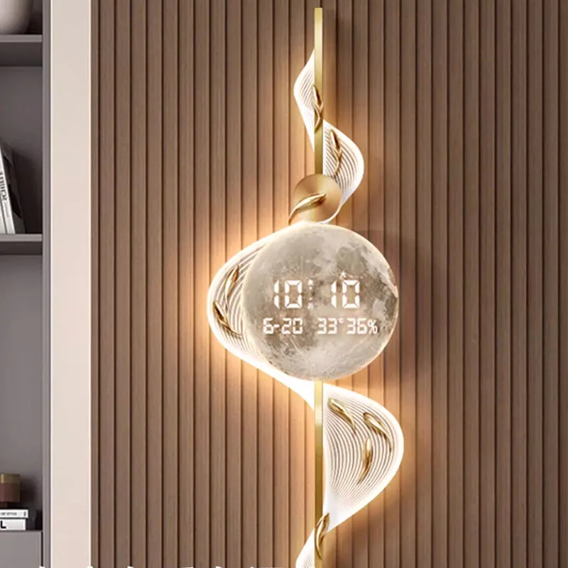 Aesthetic Uminous Wall Watch Simple Xenomorph Led Fashion Clock Wall Modern Nordic Relogio De Parede Living Room Decoration