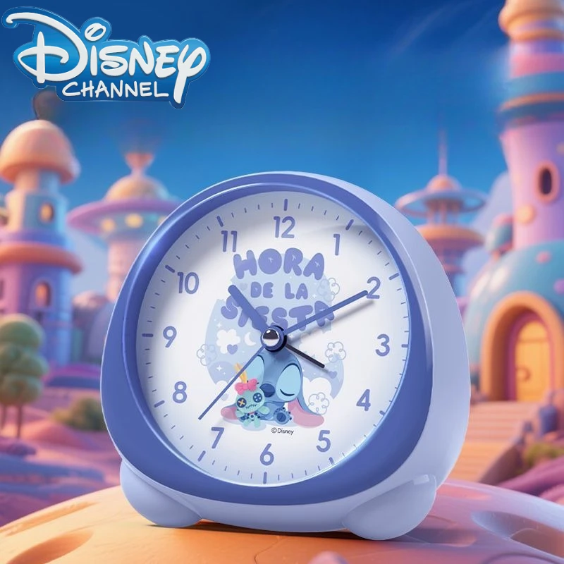 

Новый будильник Disney Stitch Kawaii, аниме, аксессуары с мультяшным принтом, детские часы, мужские и женские домашние подарки