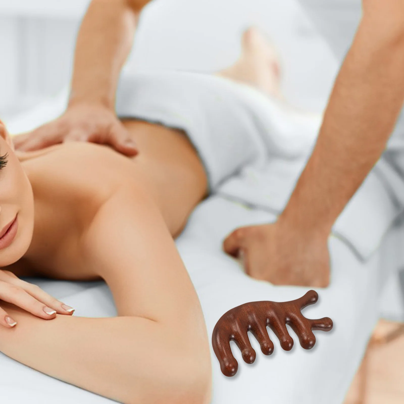 

Wooden Scalp Massager Sandalwood Wide Tooth Comb For Hair Care Detangling Gua Sha Tool Relaxation Stress Relief