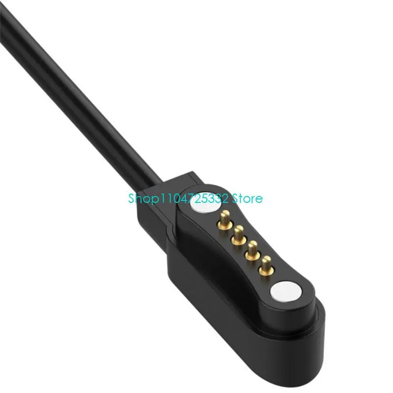 P5EA USB Charging Cord For TicNote Recording Device PVC Construction Black