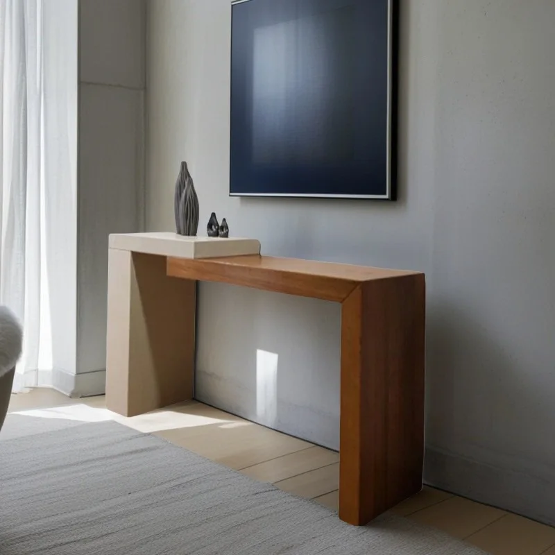 طاولات وحدة تحكم بسيطة من Wabi Sabi لغرفة المعيشة الضيقة والريفية طاولات وحدة تحكم فريدة من نوعها أثاث Mueble Salón الجمالي الممتاز للمنزل #6