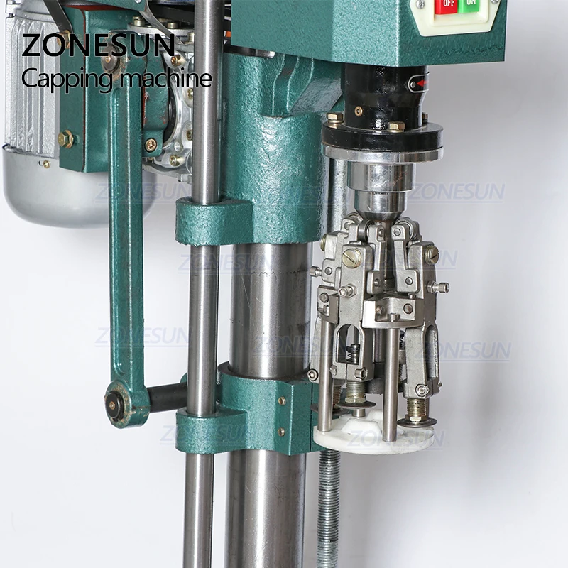 ZONESUN ZS-XG60 Spray Semi Automatic Vial Glass Bottle Jar Ropp Screw Bottle Manual Capping Machine