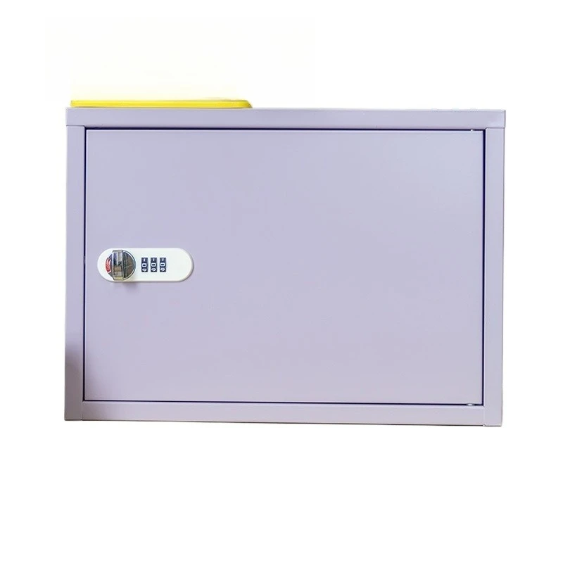 New desktop tin cabinet with lock small box anti-theft office home desktop password box storage cabinet