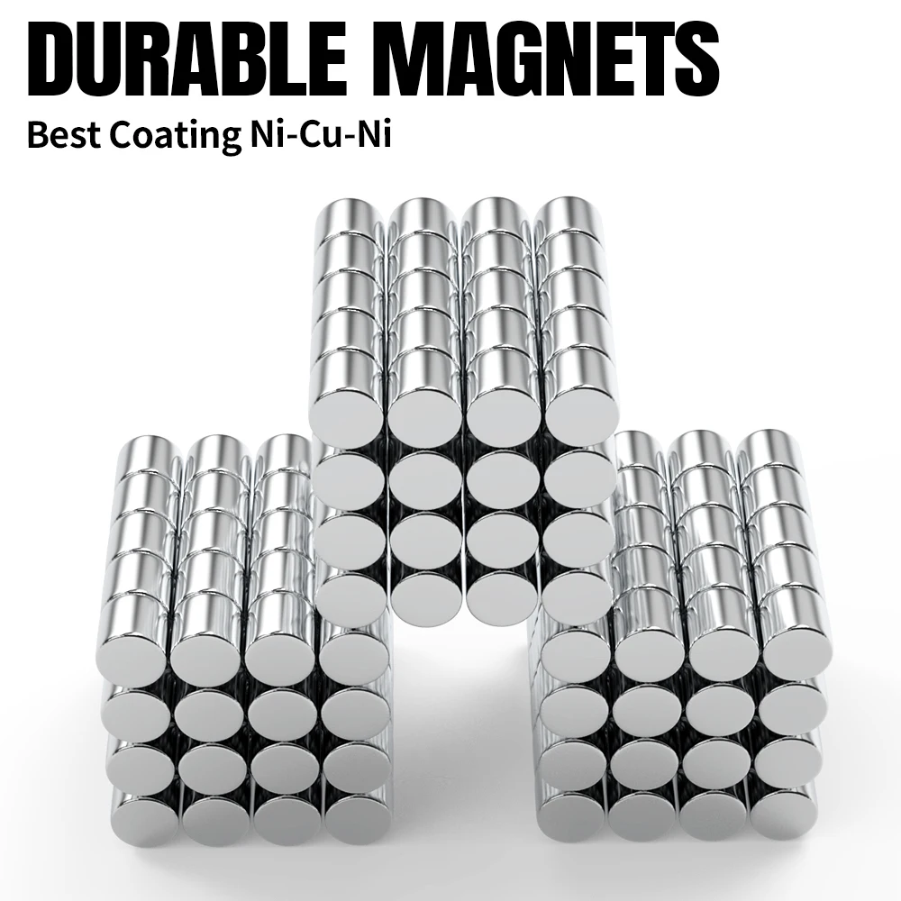 Neodymium Magnet 5x5 Round NdFeB Neodymium Magnet N35 Super Powerful Small Imanes Permanent Magnetic Disc 50Pcs