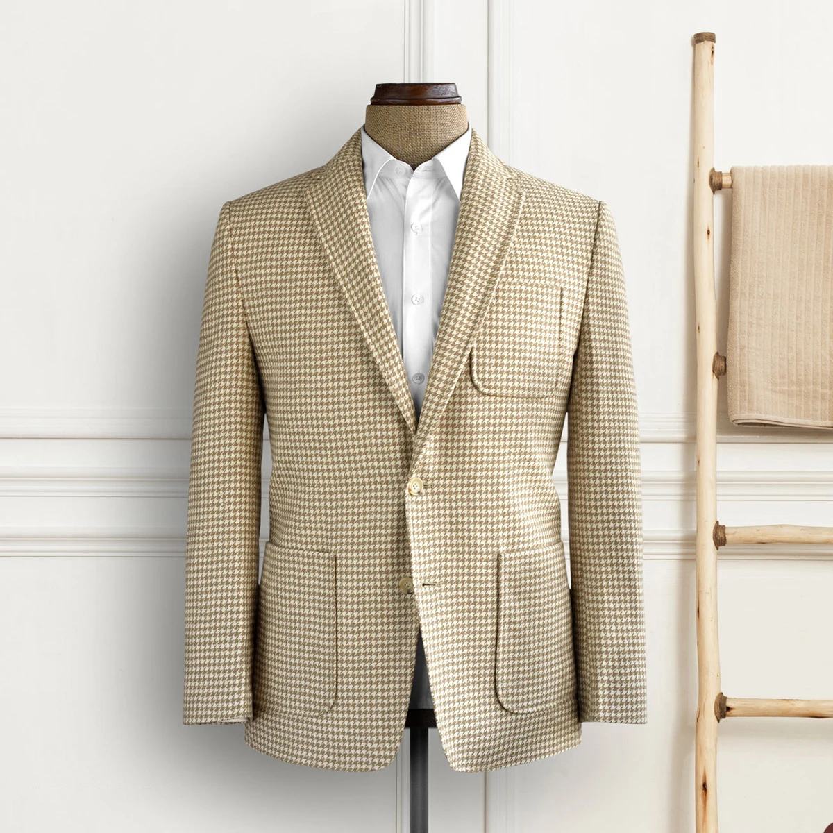 Winter Vintage Men Suits Single Breasted One-Piece Jacket Handsome Party Bridegroom Wedding Formal Occasions Suits Customized