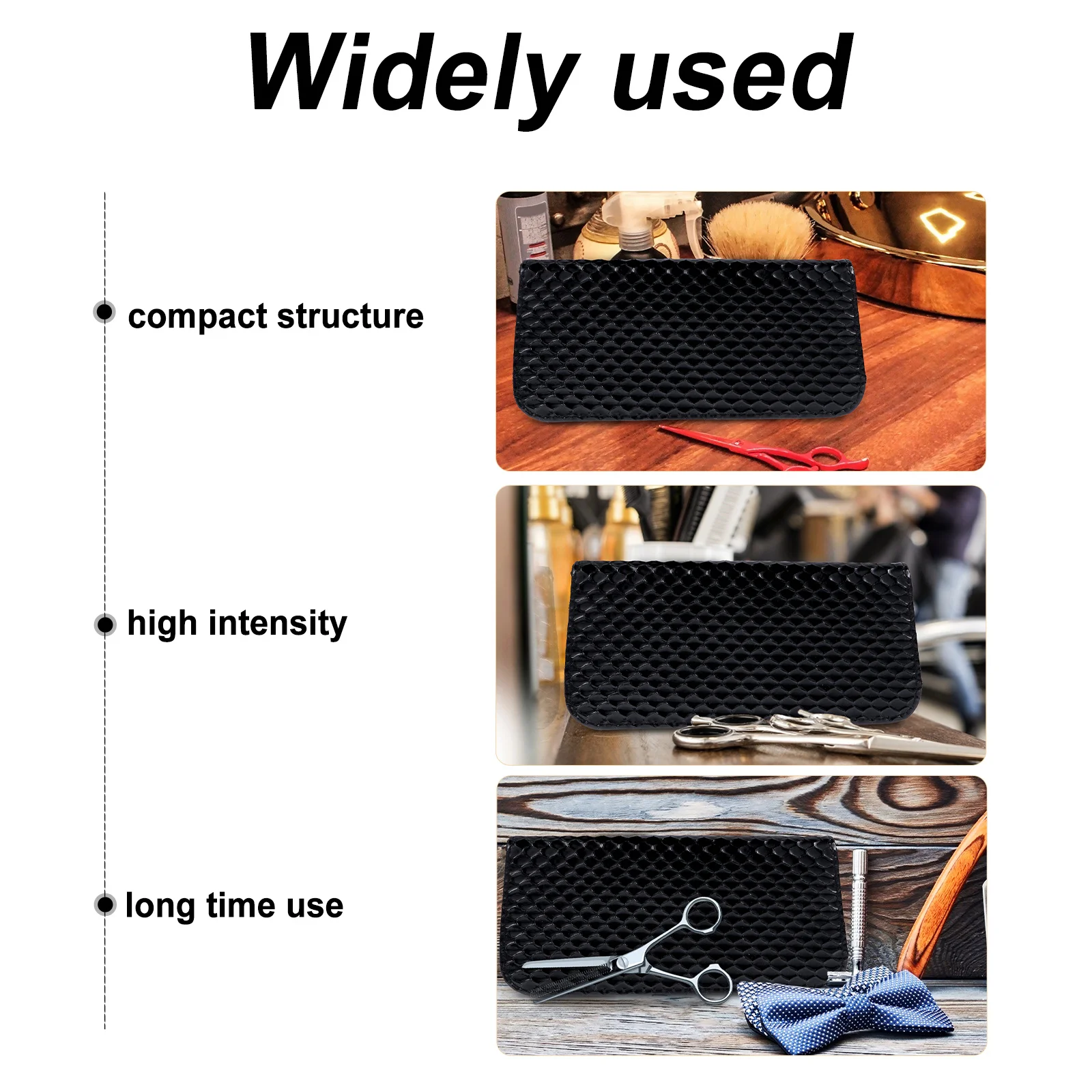 

Scissor Storage Organizer Premium Hair Cut Scissors Bag Smooth Stitching Portable for Men Women Barbers