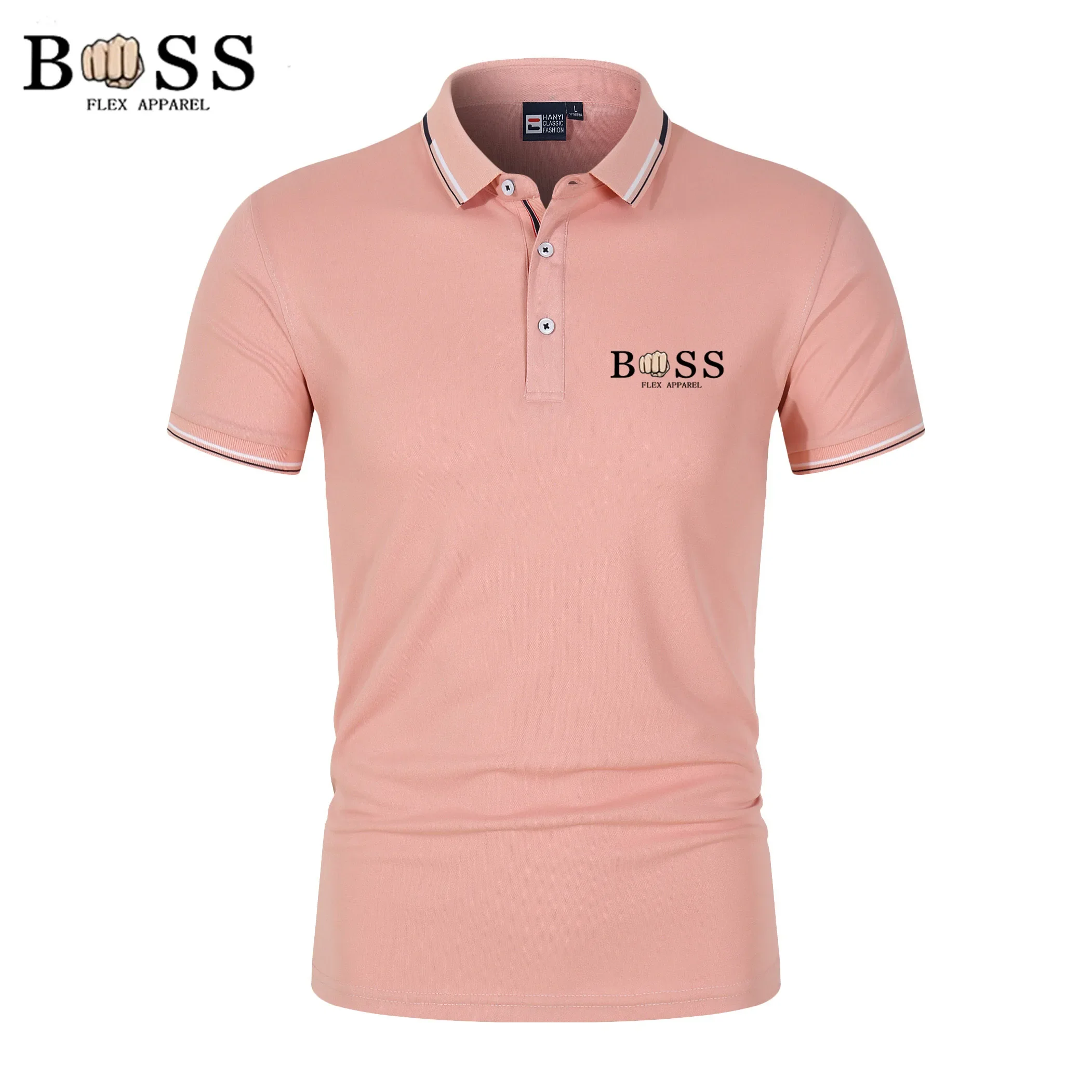 2024 New Men\'s Lapel Anti-pillin Polo Shirt Summer Short Sleeve Top Casual Business Fashion Slim Fit Polo T Shirt for Men