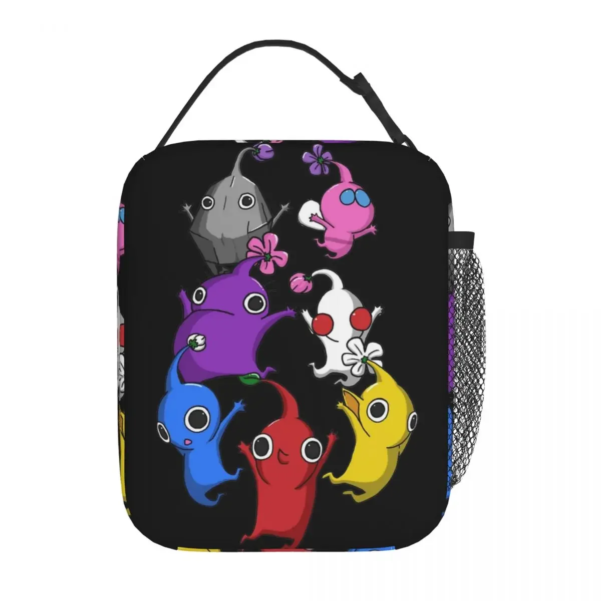 Jumping Pikmin Insulated Lunch Bag High Capacity Lunch Container Thermal Bag Tote Lunch Box College Travel Food Handbags