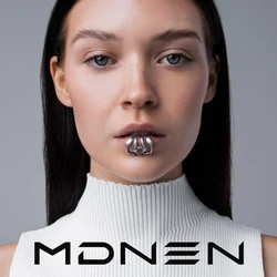 Cyberpunk-Clip de labios sin perforaciones, joyería para hombres y mujeres, regalo de fiesta, nuevo, 2023