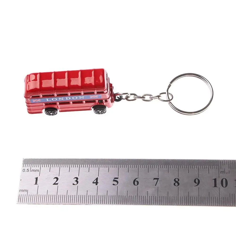 Souvenir Pendant Mail Box London Bus Red&Blue Telephone booth Fashion Accessories Jewelry Key Chain Key Ring