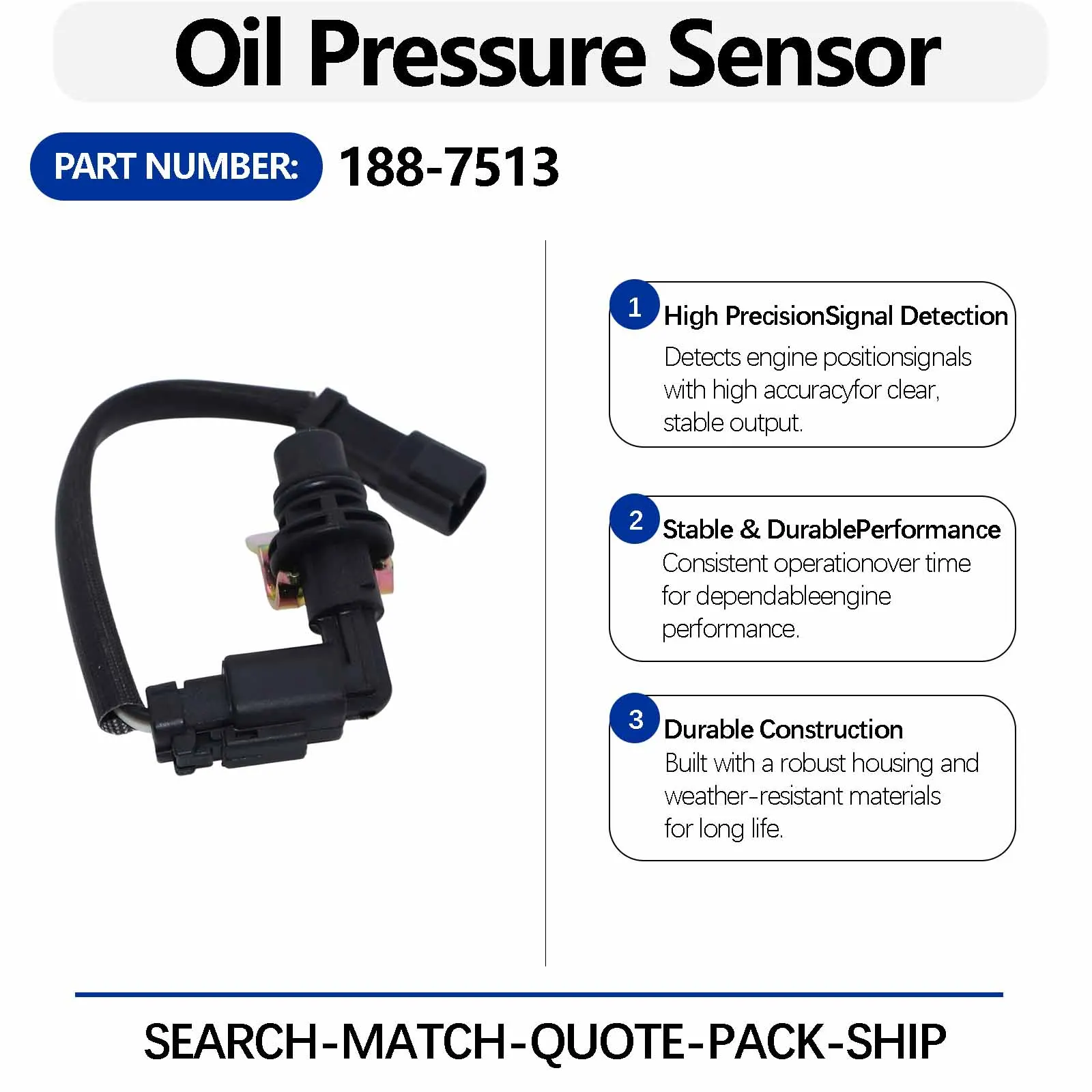 188-7513 279-9829 Crankshaft Position Sensor For Caterpillar CAT 825G II 825C 836G 826C 826G 826G II Earthmoving Compactor