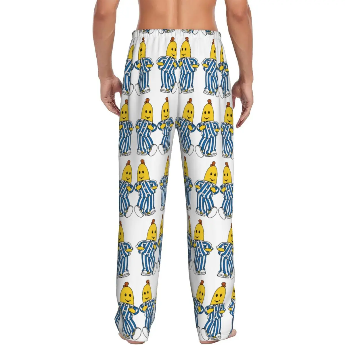 Custom Bananas In Pyjamas Best Friend Pajama Pants Men Sleepwear Sleep Lounge Bottoms with Pockets