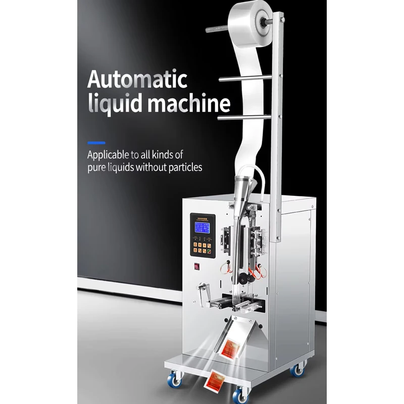 Inklusive Tarife, automatische Flüssigkeitsverpackungsmaschine, chemische Lebensmittel, Kaffeekonzentrat, Sodazig, Sojawasser, Entsafter, Filmbeutel