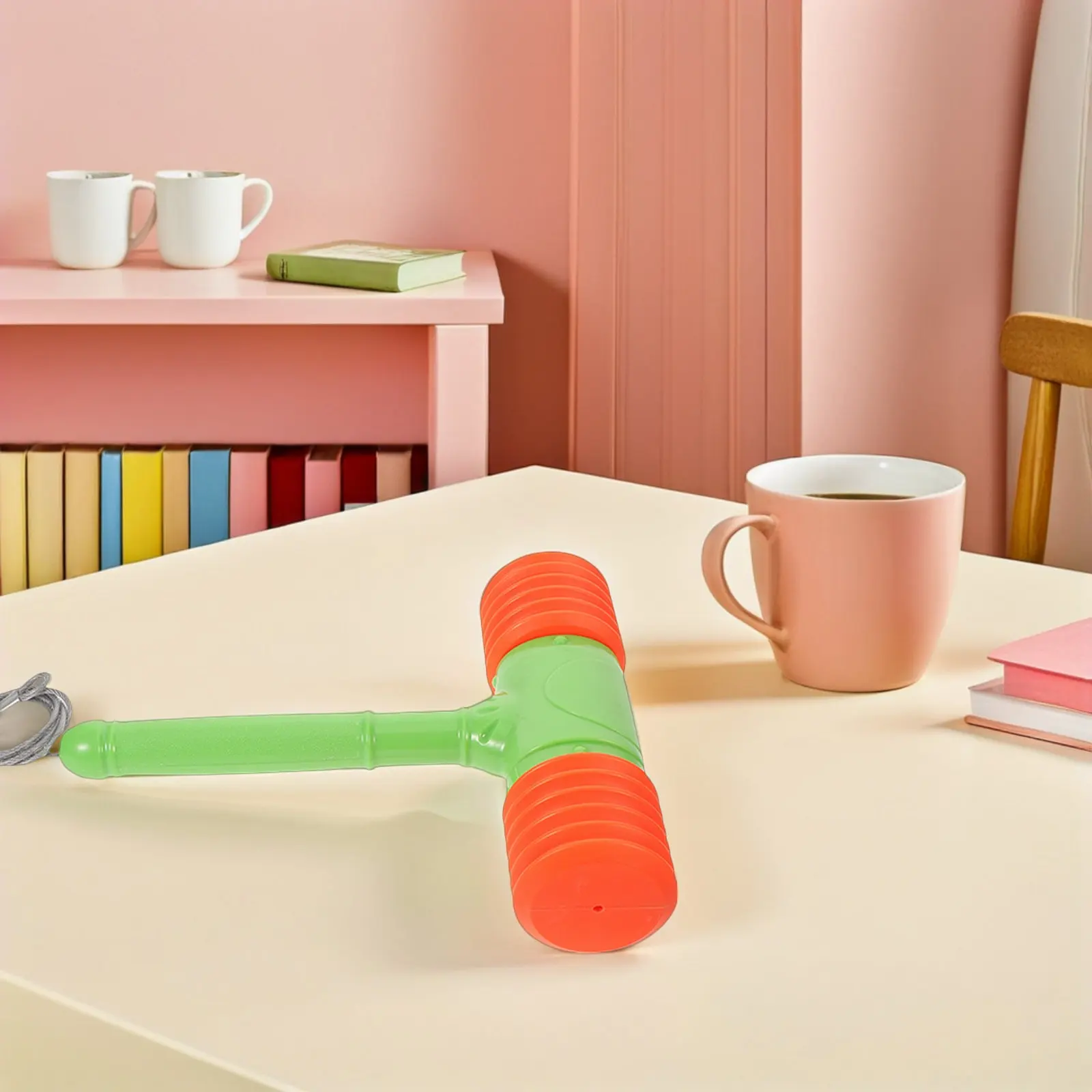 Kids Pounding Mallet Whack Moles Game Plastic Hammer Orange Comfortable Grip Mallet Interactive Entertainment for Toddlers