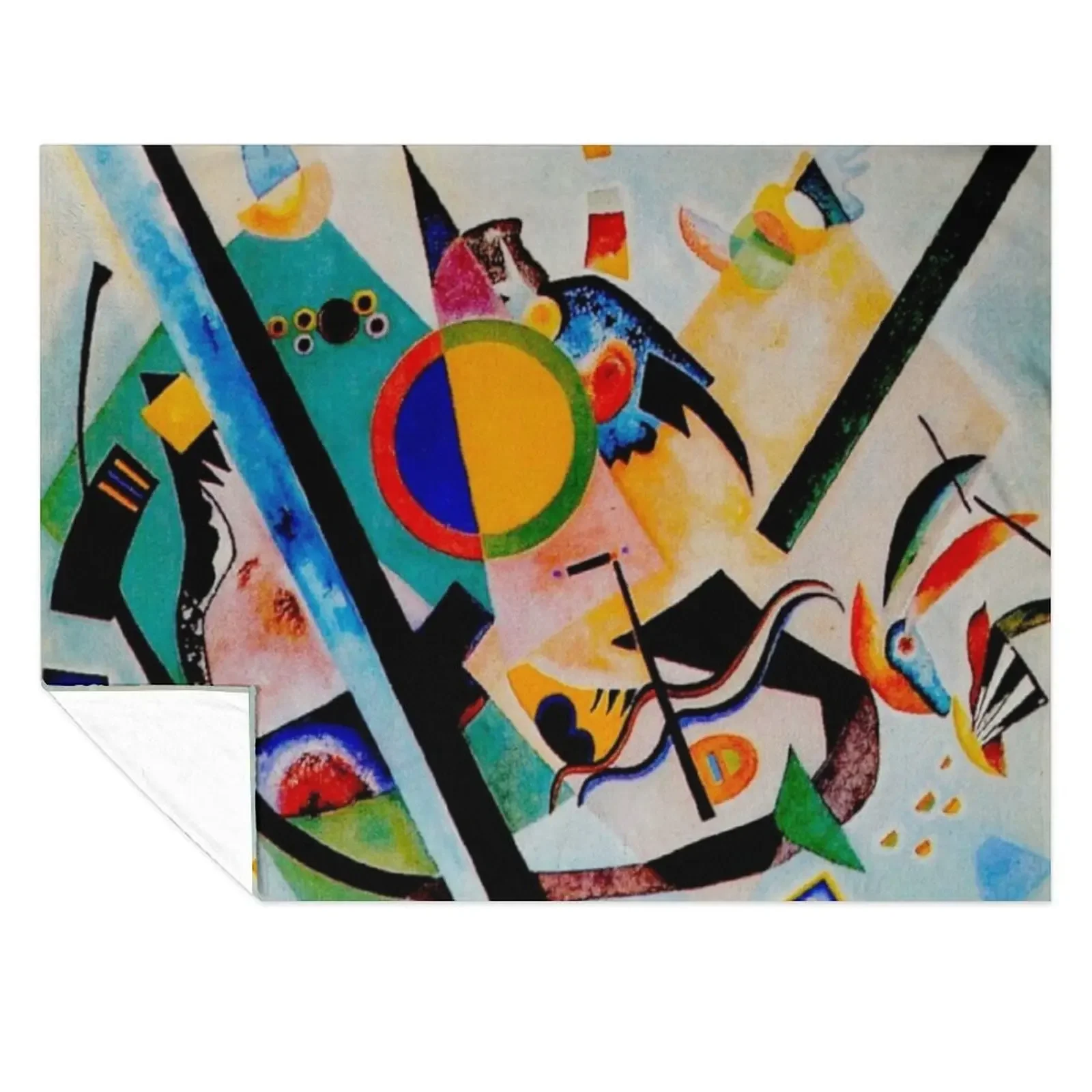 

Wassily Kandinsky | Multicolored-Circle |Kandinsky Inspired Throw Blanket Furrys Sofa Decorative Beds decorative Blankets