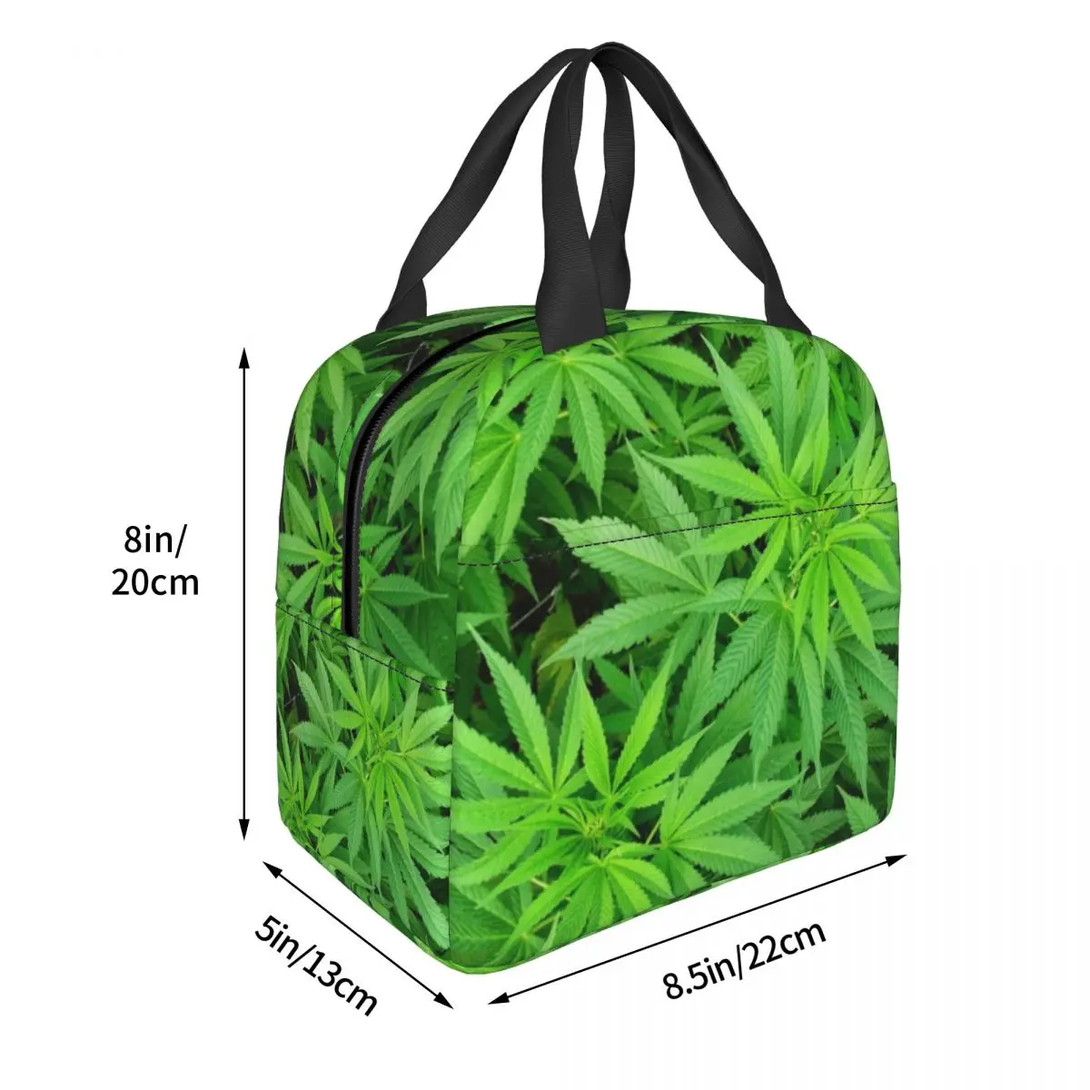 Marijuana Cannabis Weed Pot Plants Lunch Bags Insulated Bento Box Lunch Tote Picnic Bags Thermal Bag for Woman Children Work