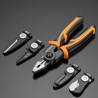 5 in 1 Multifunctional Combination Pliers Interchangeable Head Cutting Wire Copper Wire Cutting Pliers Electrician Set