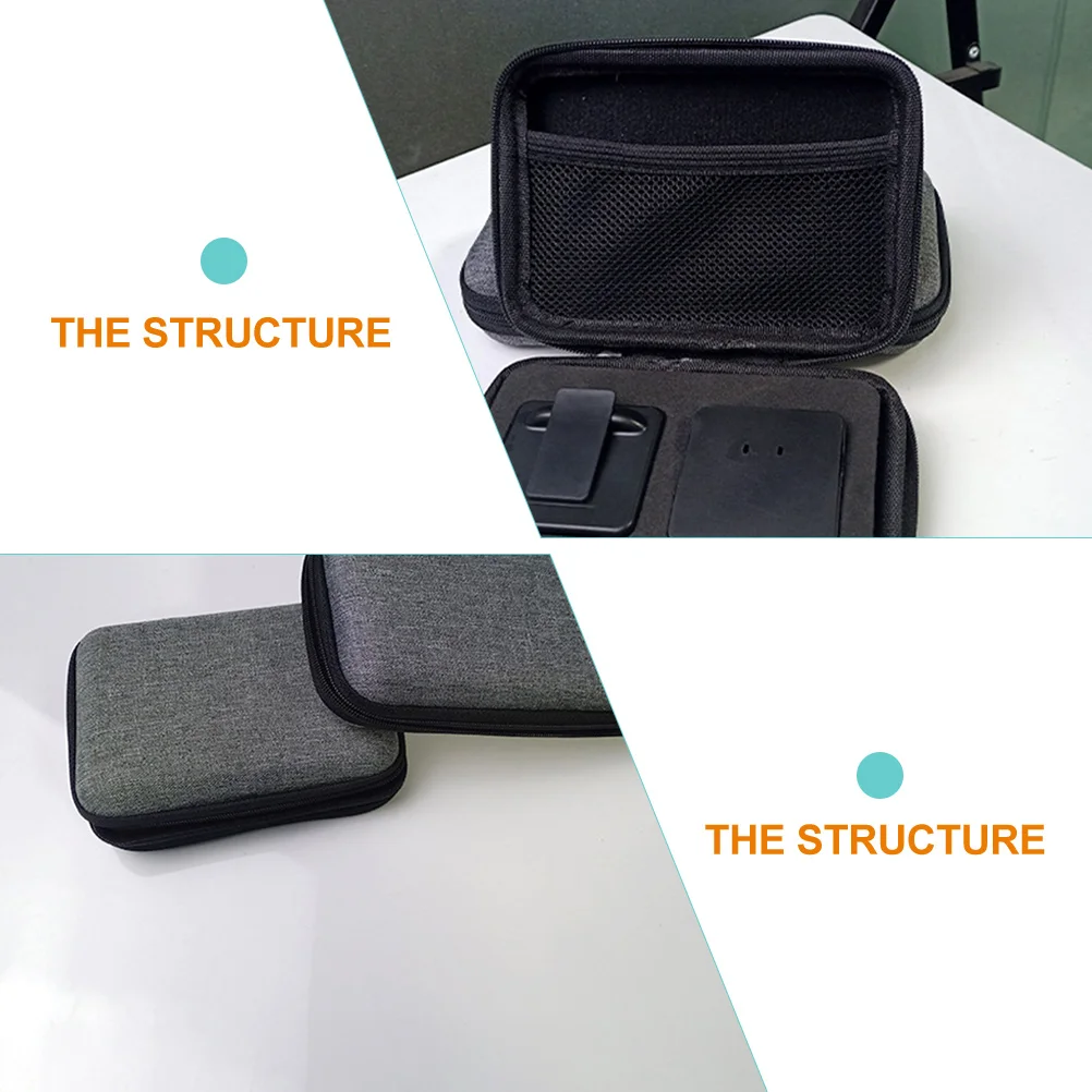 

2 Pcs Headset Storage Bag Case Collar Clip Waterproof Pouch Earphones Portable Cable Organizer Microphone