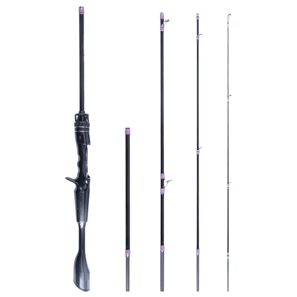 FISHINGFANS ORCA Tragbare Reise-Angelrute Leichte Kohlefaser 5-teilig FUJI O GUIDE 1-8g UL Ultraleichte Angelrute – Detail 8