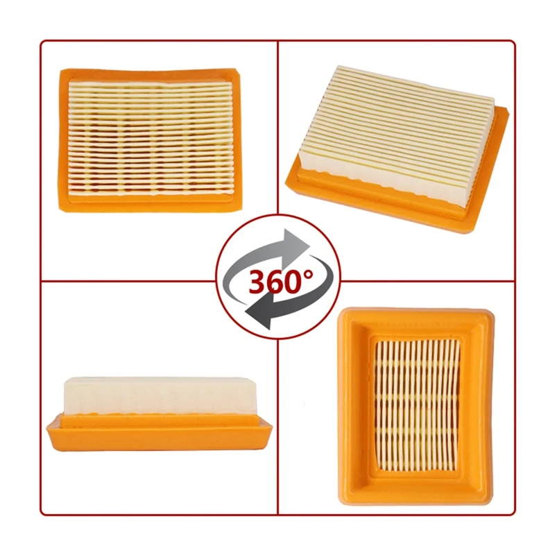 10 Pieces Air Filter Elements Brush Cutter Air Filter Replacement Suitable For FS120/200/250 Brush Cutter And Lawn Mower