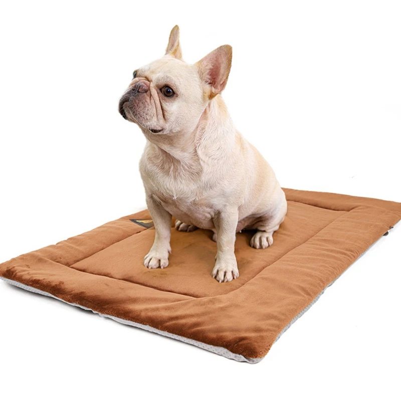 Self-Warming Cat Bed Thermal Pet Mat Bed Liner Crate Pad with Soft Fleece Top and Non-slip Bottom for Dogs Indoor Cat Waterproof