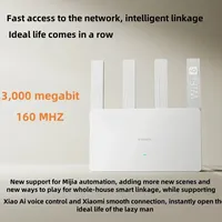 Xiaomi AX3000E WiFi 6 Router 3000Mbps High Speed 4 High Gain Antennas Port Aggregation Whole Home Coverage Mi Home APP Compatibl