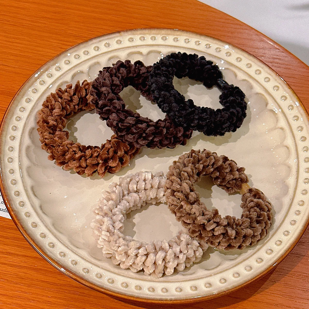 

Fashionable Hair Accessories Thick, Soft, Not Hurt Hair Rope High Elastic Tie High Ponytail Bun Scalp Band Women Plush Hair Ring