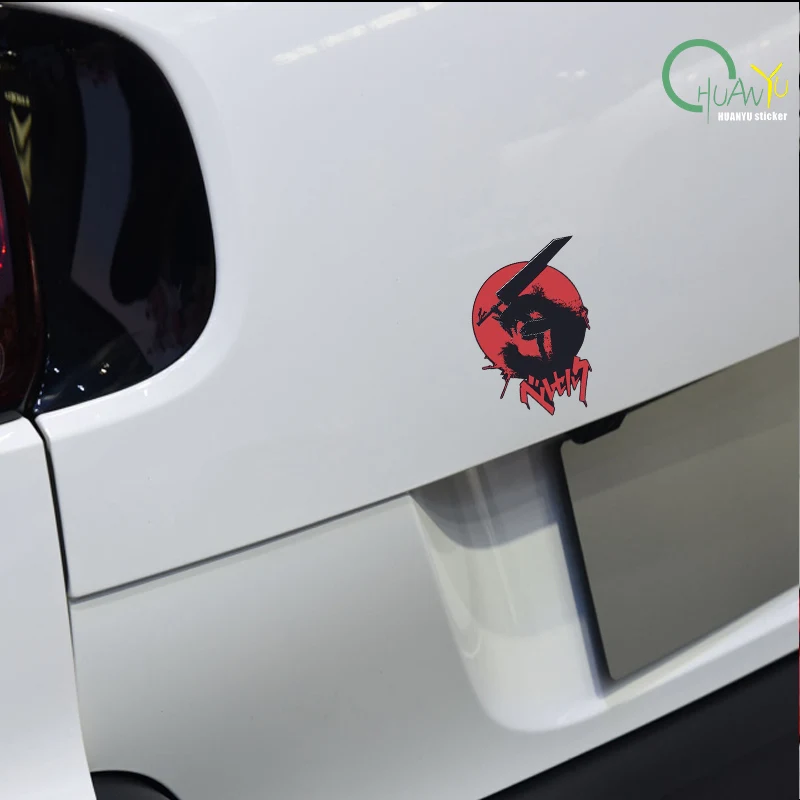 Anime Berserk Logo Pattern JDM Car Sticker Unique Creative Scratch Cover Decoration Sticker