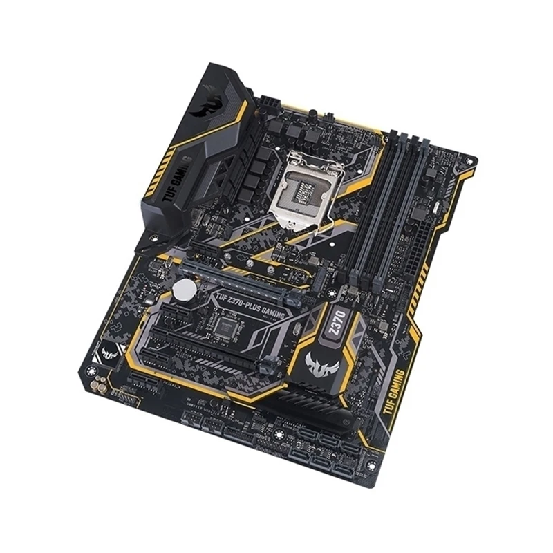 Para intel z370 tuf Z370-PLUS placa-mãe de jogos usado original lga 1151 lga1151 ddr4 64gb usb3.0 sata3 desktop mainboard