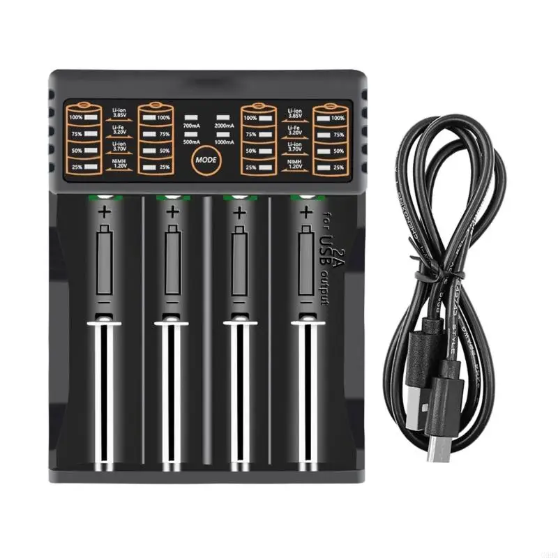 G99B LII 4024 4 Слот Интеллектуальная зарядка аккумуляторов с тестированием на разрядке 3А G99B LII 4024 4 Слот Интеллектуальная зарядка аккумуляторов с тестированием на разрядке 3А