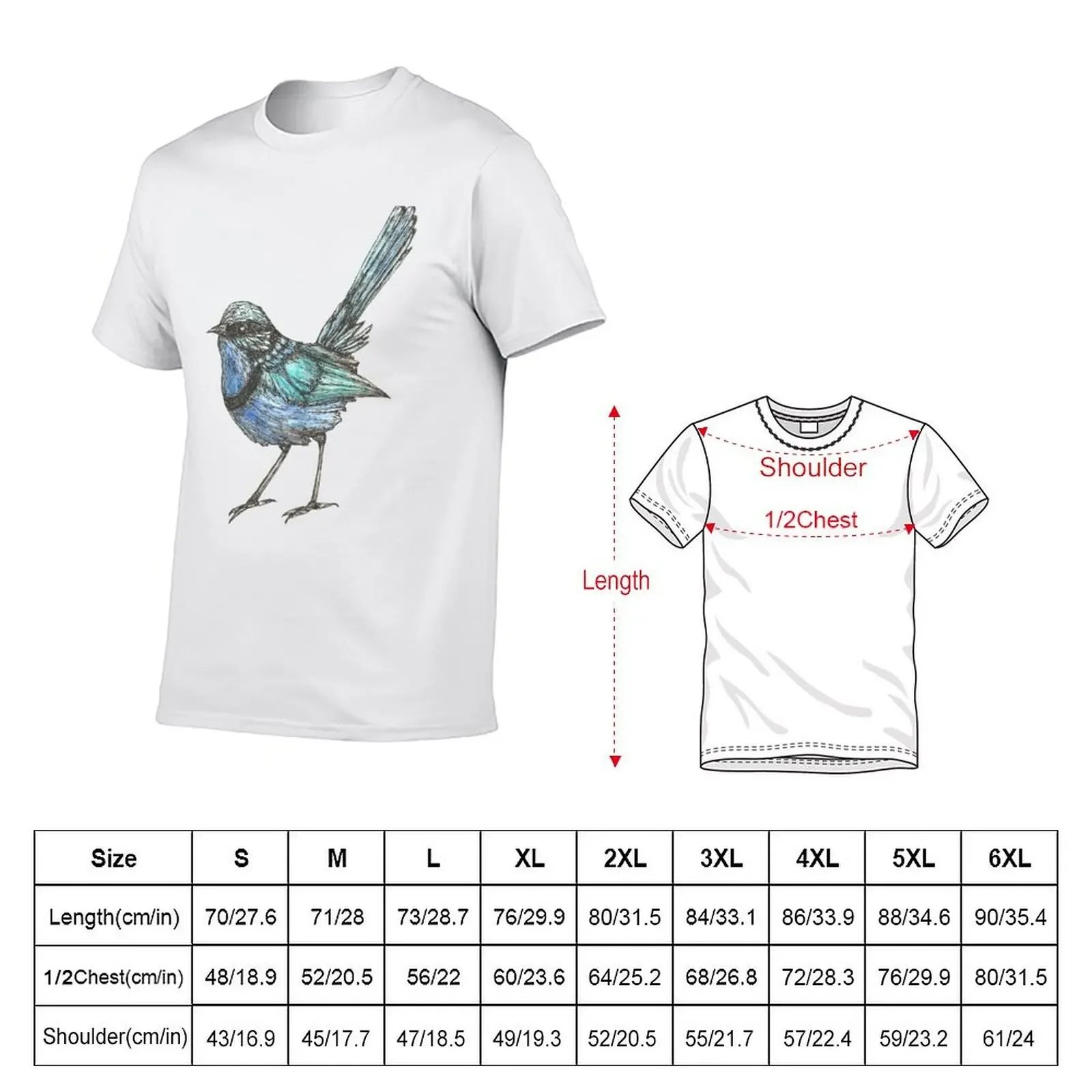 Splendid Fairy Wren T-Shirt blacks oversizeds street wear mens graphic t-shirts