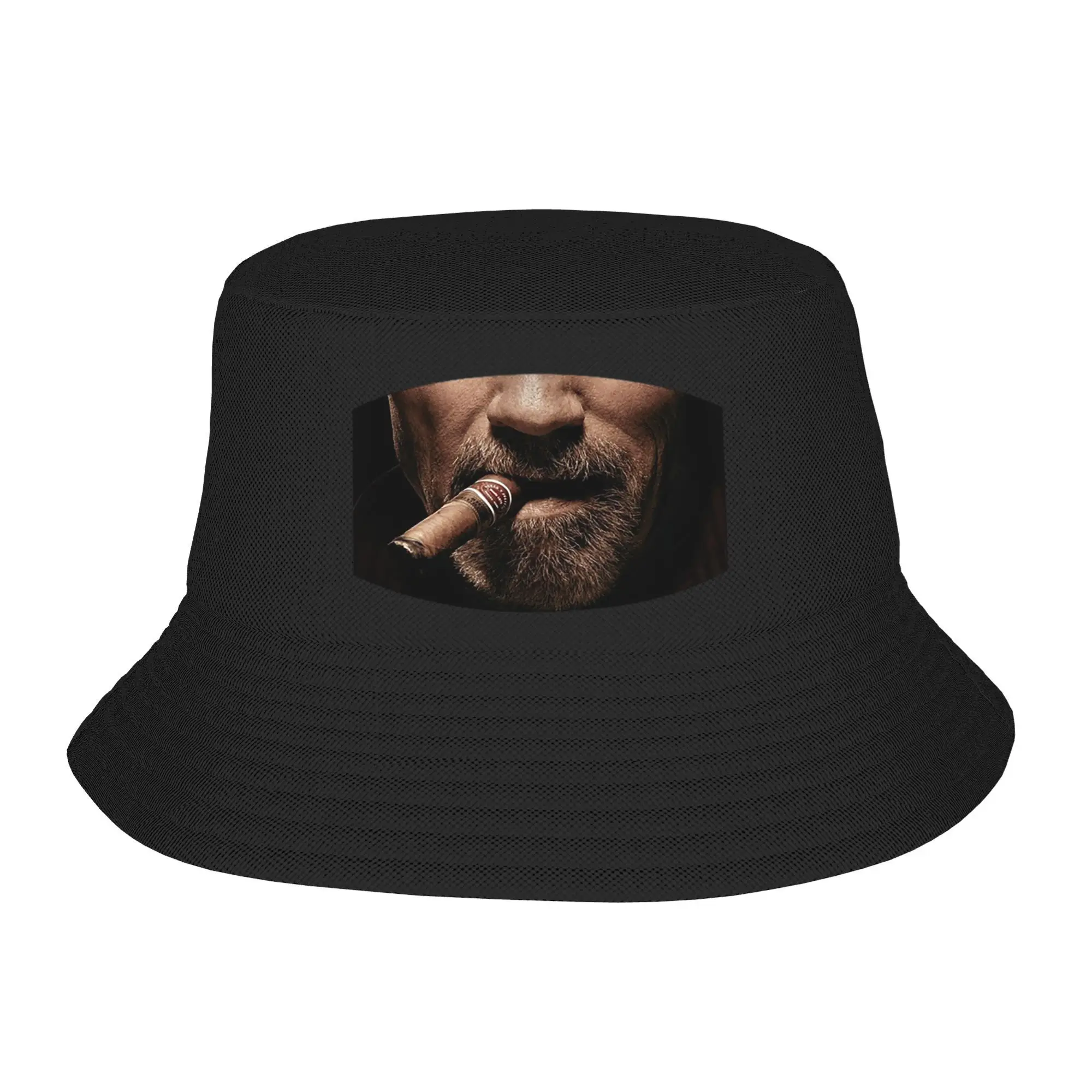 

Arnie CigarFace Панама Боб Шляпы Открытый Хип-Хоп Двусторонний Для Летней Пляжной Рыбалки Унисекс Рыбацкие Кепки