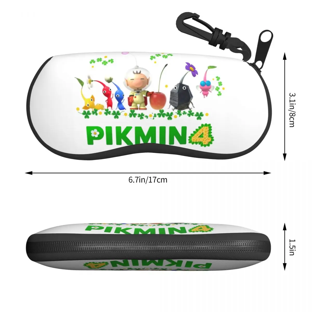 Custom Strategy Video Games Pikmin Glasses Case Fashion Cartoon Animation Shell Eyeglasses Case Sunglasses Box