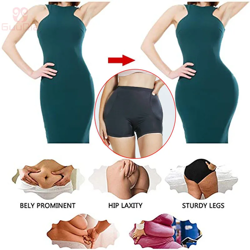 Guudia acolchoado quadril bunda levantador calcinha não-remotável almofada corpo shaper calcinha shapewear de quadril para bunda realce hip levantador