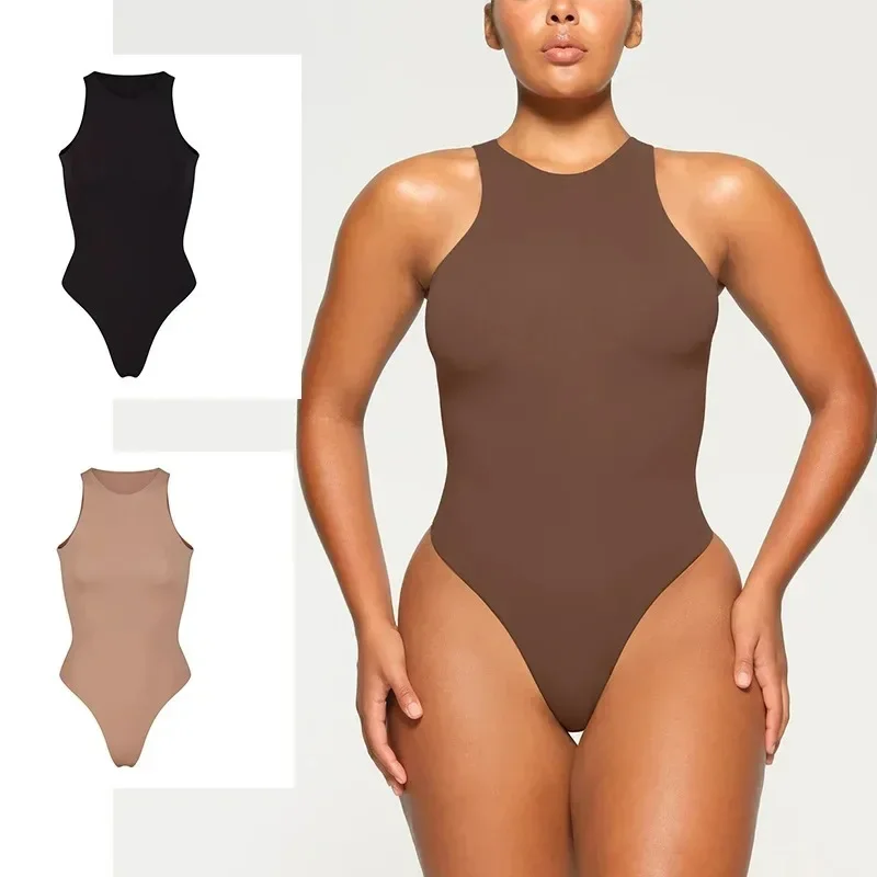 

Sculpting INS Bodysuit Women Sleeveless Shapewear Lingerie Garment Fajas Slimming Corset Invisible Body Shaper