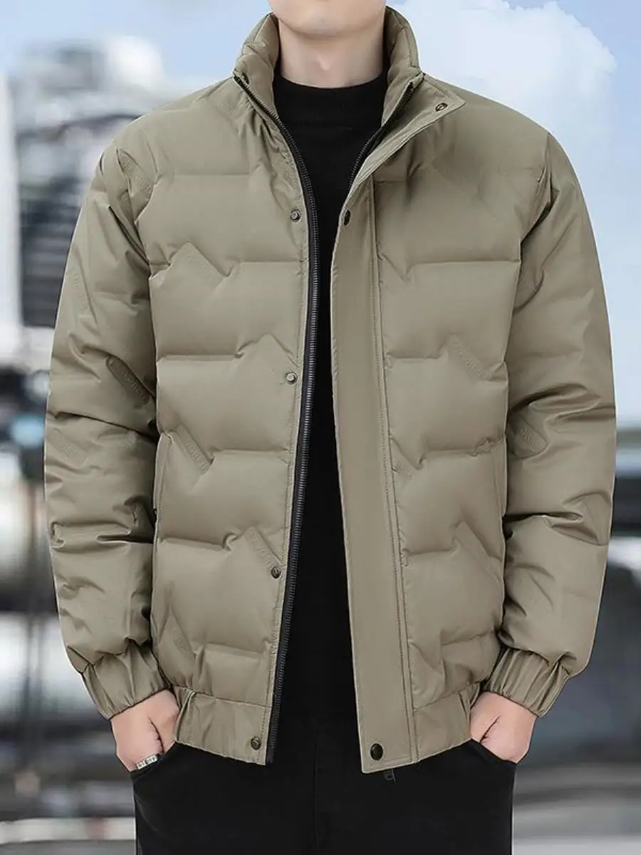 

Men's down Jacket Thickened Winter Coat Fashionable Lightweight Warm City Casual Business Style Long Sleeve Regular Fit Coat