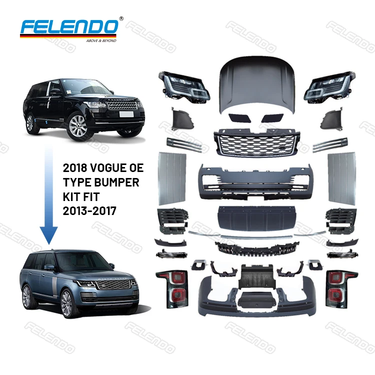 High Quality OE Type Upgrade Body Kit For Range Rover Vogue l405 2013-2017 Upgrade 2018-2020 OE Facelift Body Kit