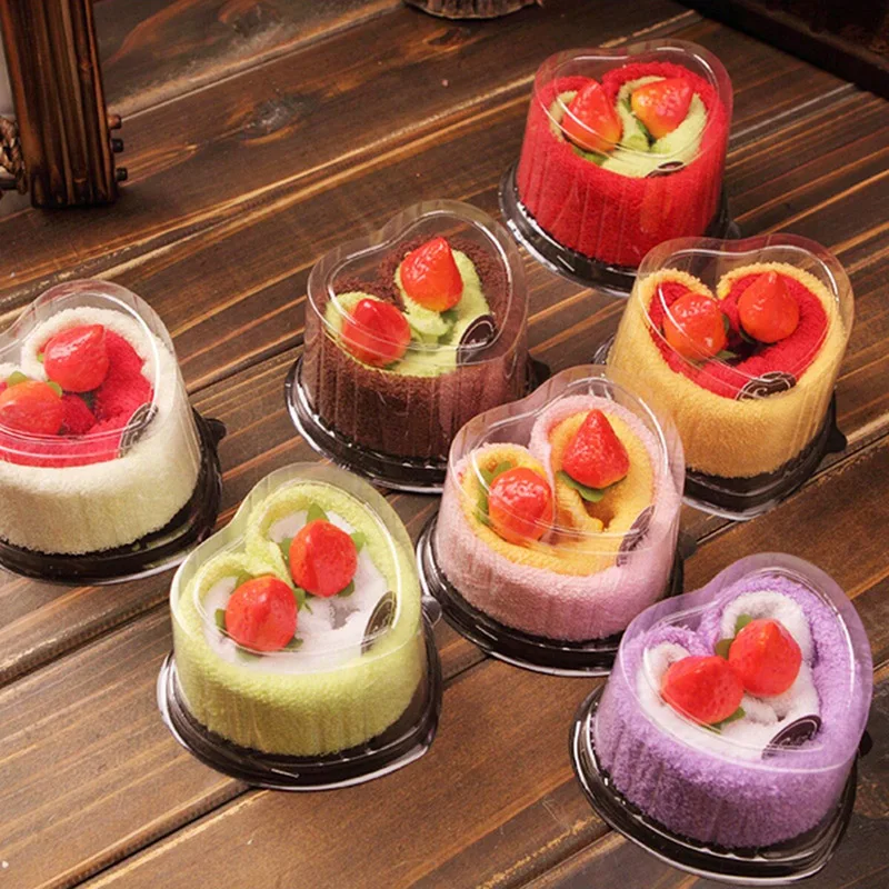 Cake shape Packing Towel  Lovely Face Towels Mini Cake Towel Cotton